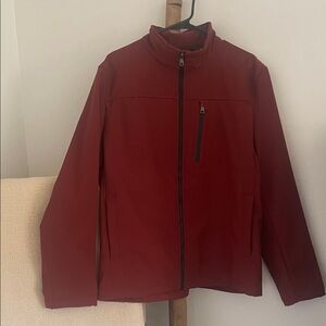 Men's Calvin Klein Athletic Coat in Cranberry Red. X.L